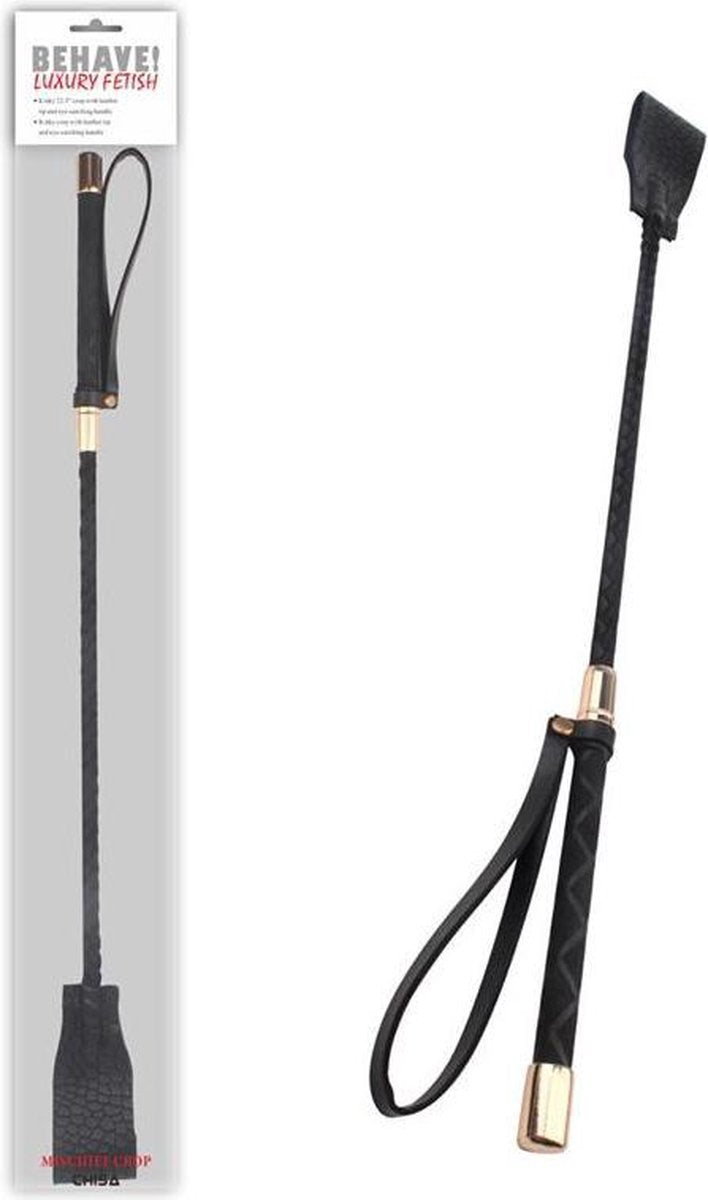 Behave! - Mischief - Paardrijzweepje - 58 cm-Erotiekvoordeel.nl