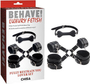 Behave! - Super Soft - Zachte Gevoerde Enkelboeien - Rood/Zwart-Erotiekvoordeel.nl