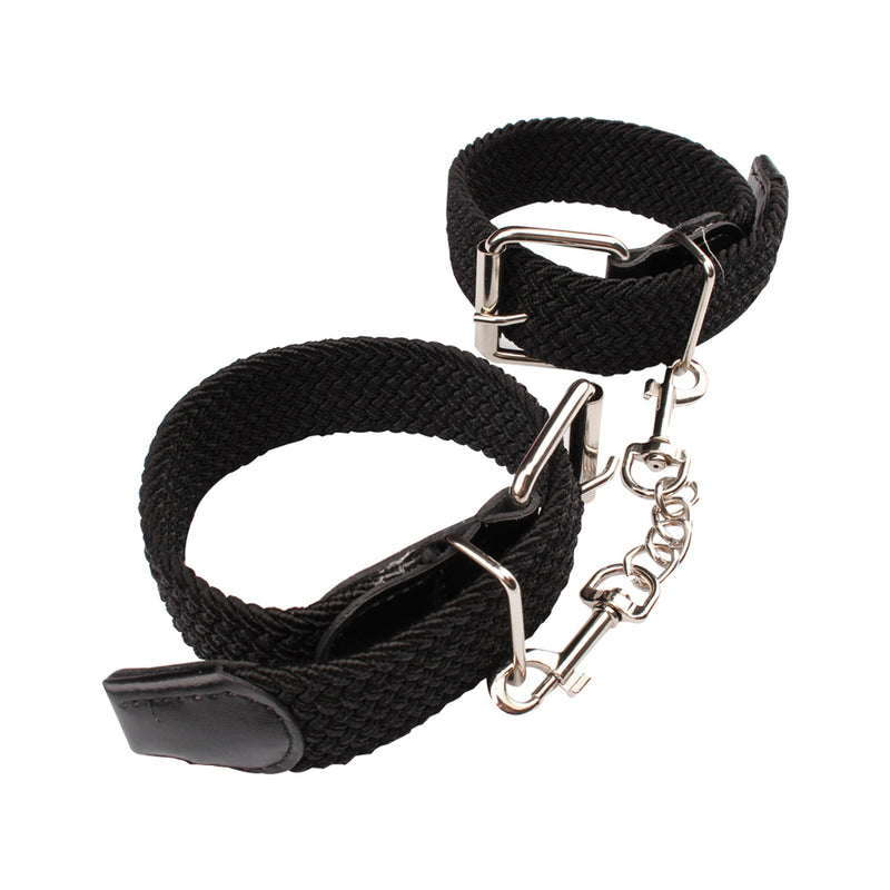 Behave! - Under Control Cuffs - Boeienset voor polsen of enkels - Zwart-Erotiekvoordeel.nl