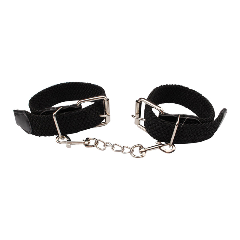Behave! - Under Control Cuffs - Boeienset voor polsen of enkels - Zwart-Erotiekvoordeel.nl
