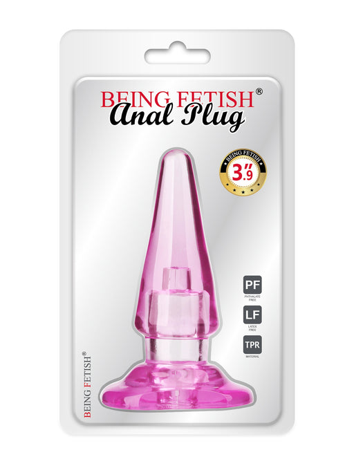 Being Fetish - Plug anal 10 cm - Rosa-Erotiekvoordeel.nl
