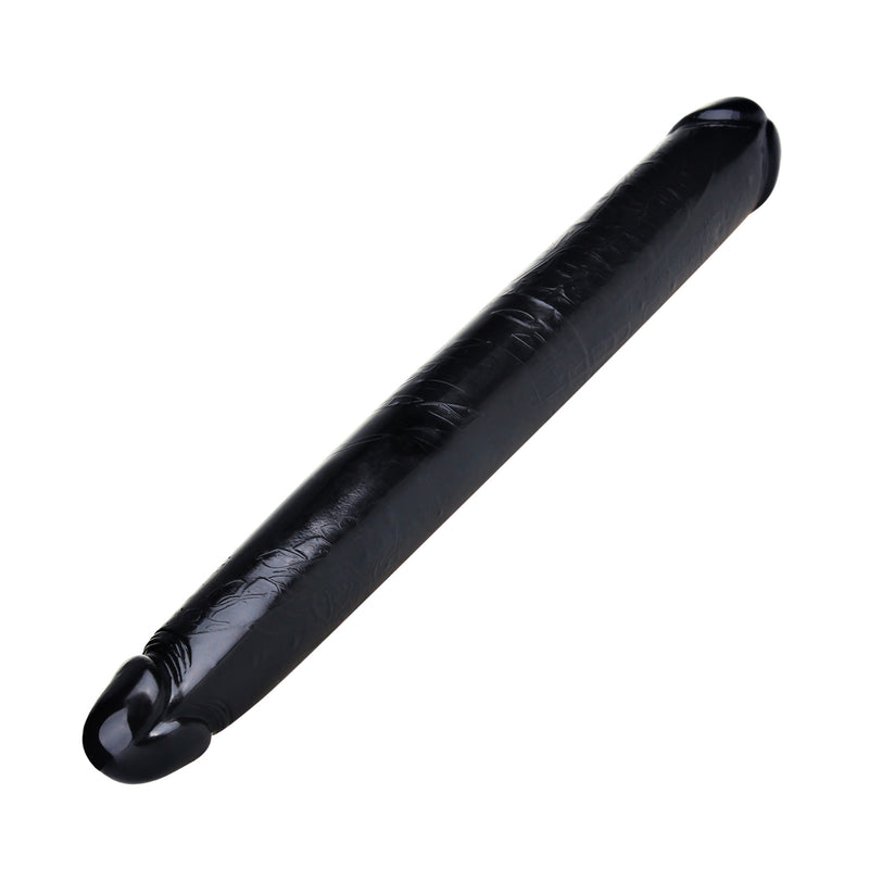 Being Fetish - Double gode - Caoutchouc synthétique - 40,5 cm - Noir-Erotiekvoordeel.nl