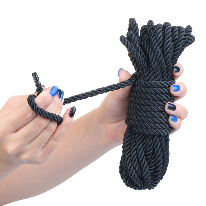 Being Fetish - Cuerda de bondage Magic Touch Deluxe Silky - 10 metros - Negro-Erotiekvoordeel.nl