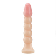 Being Fetish - Plug anal en PVC à nervures - 14,5 cm - Teint clair-Erotiekvoordeel.nl