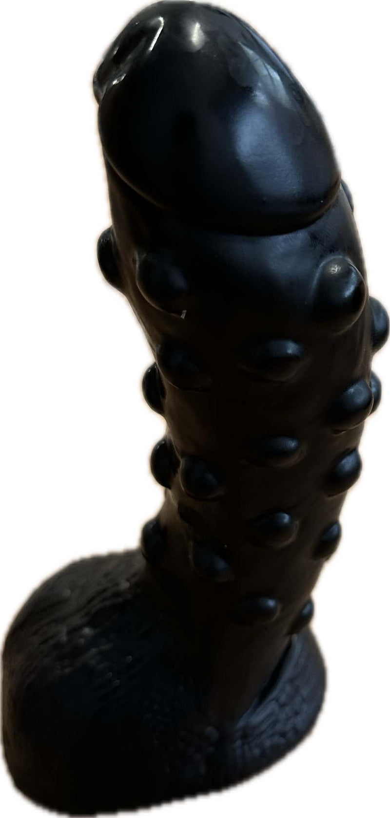 Being Fetish - Dildo in PVC con protuberanze - 23 cm - Nero - Erotiekvoordeel.nl