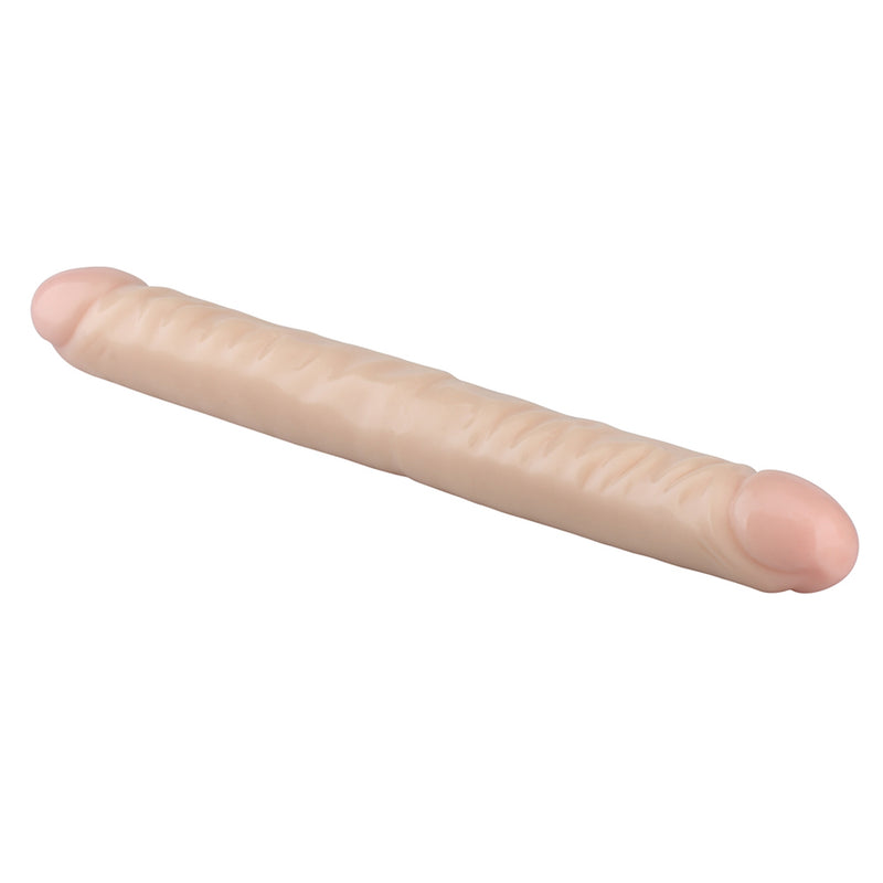 Being Fetish - Double gode en PVC - 44 cm - Teint clair - Erotiekvoordeel.nl