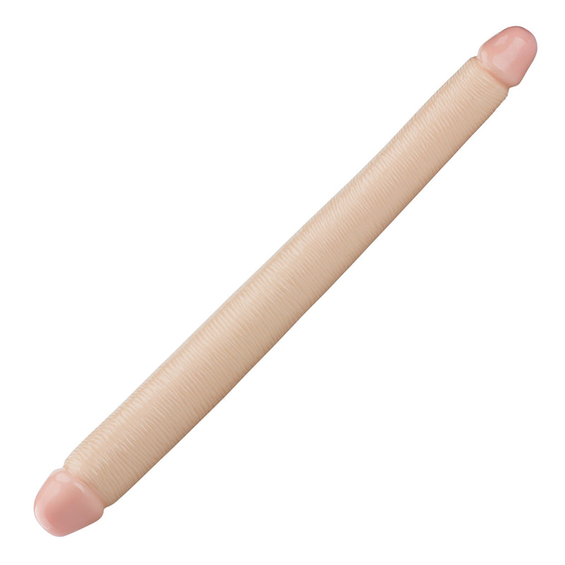 Being Fetish - Dildo doppio realistico in PVC 48,5 cm – Colore pelle chiaro-Erotiekvoordeel.nl