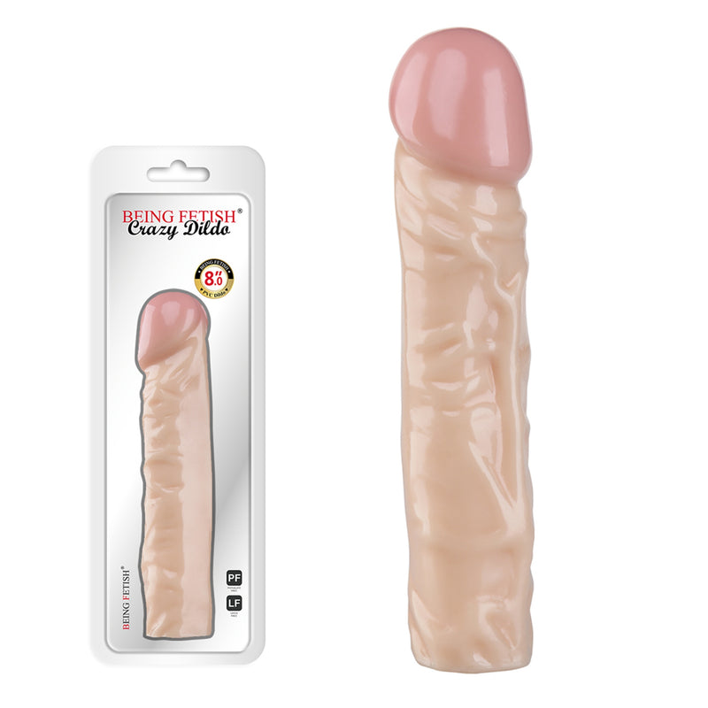 Being Fetish - Gode droit en PVC - 19 cm - Teint clair - Erotiekvoordeel.nl
