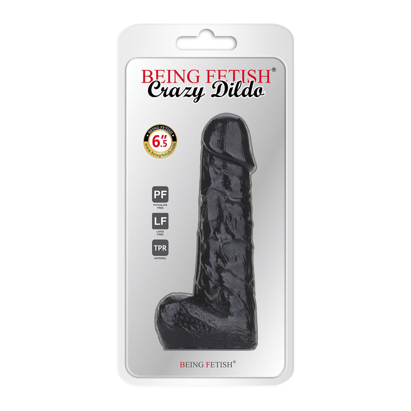 Being Fetish - Gode en TPR - 17,5 cm - Noir-Erotiekvoordeel.nl