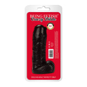 Being Fetish - Dildo Z TPR Z Nieobrzezanym żołędziem - 15 Cm - Czarny-Erotiekvoordeel.nl