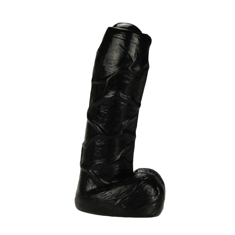 Being Fetish - Dildo Z TPR Z Nieobrzezanym żołędziem - 15 Cm - Czarne - Erotiekvoordeel.nl