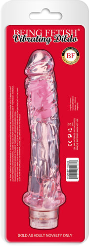 Being Fetish - Vibrating Dildo - Realistic Vibrator - 25 cm - Pink-Erotiekvoordeel.nl