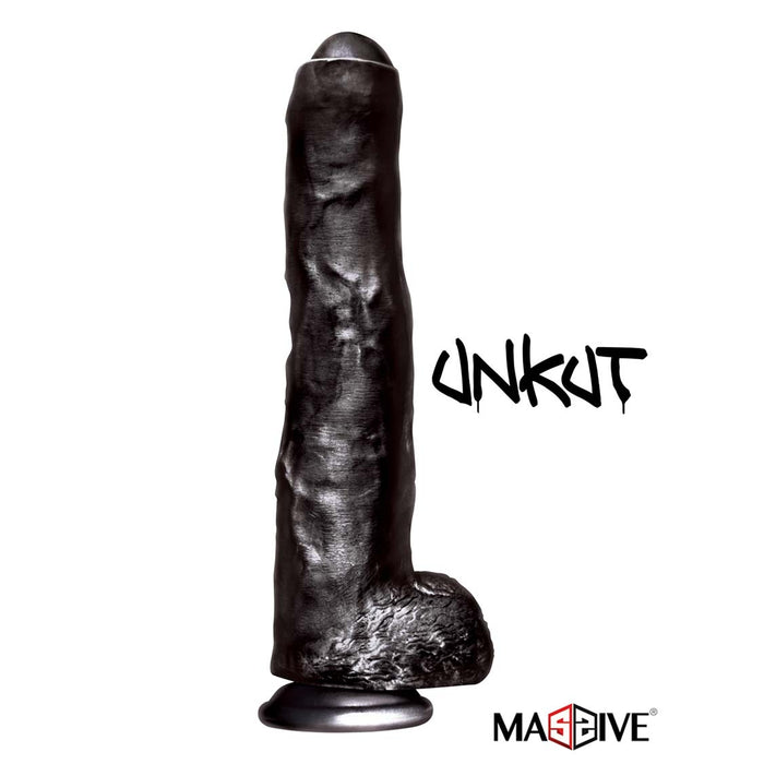 Big Black Cock - Unkut - 35 cm-Erotiekvoordeel.nl