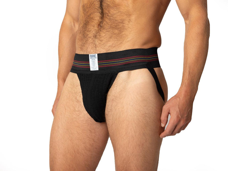 Bike Original - Jockstrap Herenslip - Elastische Tailleband 7,5 cm - Zwart-Erotiekvoordeel.nl