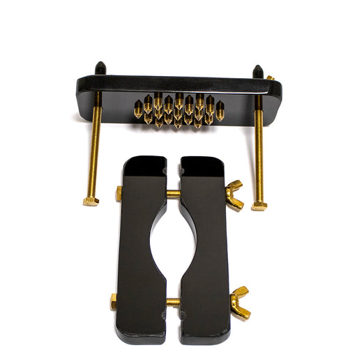 Black Label - Ball Crusher met Spikes - Zwart/Goud-Erotiekvoordeel.nl