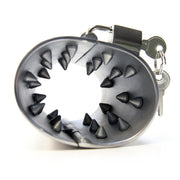 Black Label - CBT Ball Stretcher met Spijkers aan Binnenkant en Hangslotje-Erotiekvoordeel.nl