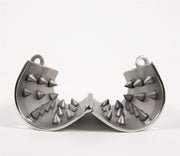 Black Label - CBT Ball Stretcher met Spijkers aan Binnenkant en Hangslotje-Erotiekvoordeel.nl