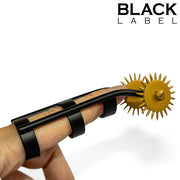 Black Label - Cat Nail avec double roue à picots - Noir/Or-Erotiekvoordeel.nl