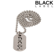 Black Label - DOM - Kink-Fetisch-Erkennungsmarke - Tageshalsband - Erotiekvoordeel.nl