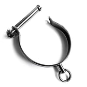Black Label - Collar de esclavo de acero inoxidable estilo Darby - Collar-Erotiekvoordeel.nl