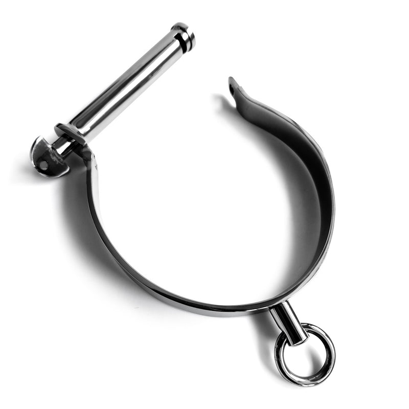 Black Label - Collar de esclavo de acero inoxidable estilo Darby - Collar-Erotiekvoordeel.nl