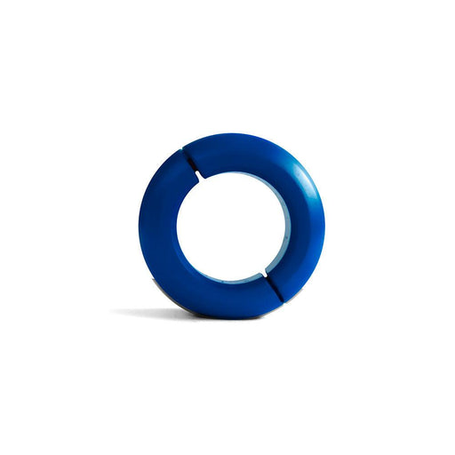 Black Label - Donut Ballstretcher - 20 x 35 mm - RVS - Mat Blauw-Erotiekvoordeel.nl