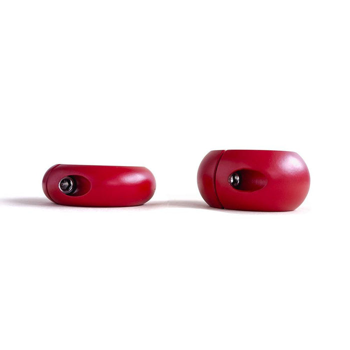 Black Label - Donut Ballstretcher - 20 x 35 mm - RVS - Mat Rood-Erotiekvoordeel.nl