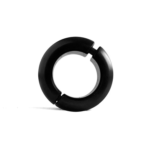 Black Label - Donut Ballstretcher - 20 x 35 mm - RVS - Mat Zwart-Erotiekvoordeel.nl