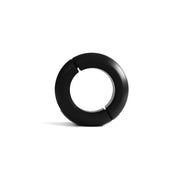 Black Label - Donut Ballstretcher - 20 x 35 mm - RVS - Mat Zwart-Erotiekvoordeel.nl