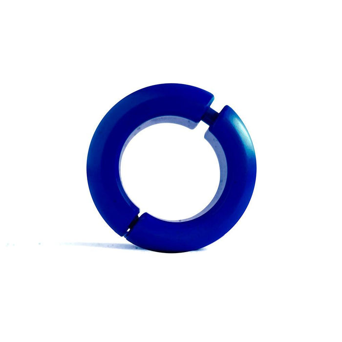 Black Label - Donut Ballstretcher - 30 x 35 mm - RVS - Mat Blauw-Erotiekvoordeel.nl