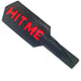 Black Label - Hit Me - Lederen Paddle met Studs - Zwart/Rood-Erotiekvoordeel.nl