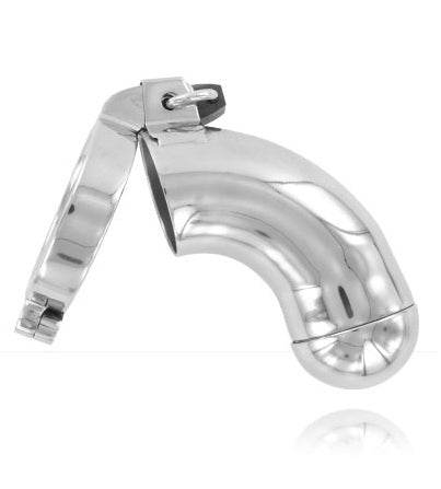 Black Label - Chastity Cage with Removable Cap - Stainless Steel-Erotiekvoordeel.nl