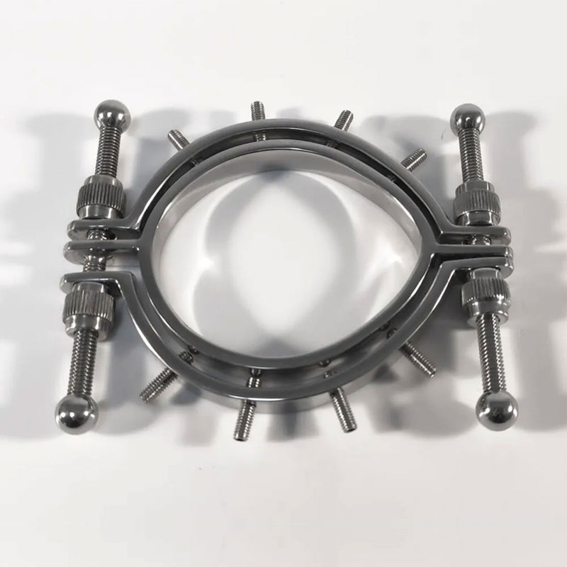 Black Label - Pussy Clamp with Spikes - Stainless Steel - Erotiekvoordeel.nl