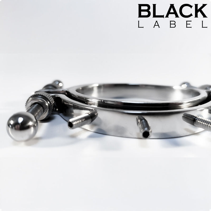 Black Label - Pussy Clamp with Spikes - Stainless Steel-Erotiekvoordeel.nl