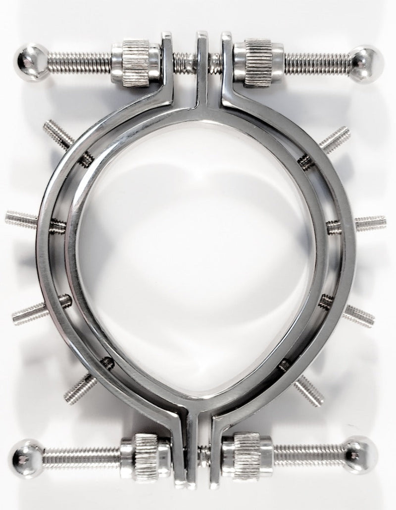 Black Label - Pussy Clamp with Spikes - Stainless Steel - Erotiekvoordeel.nl
