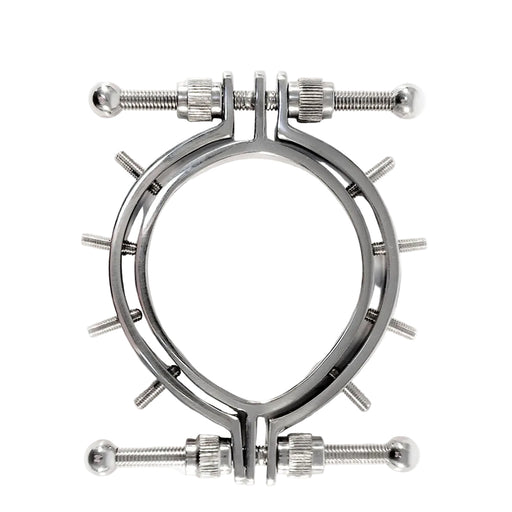 Black Label - Pussy Clamp with Spikes - Stainless Steel-Erotiekvoordeel.nl