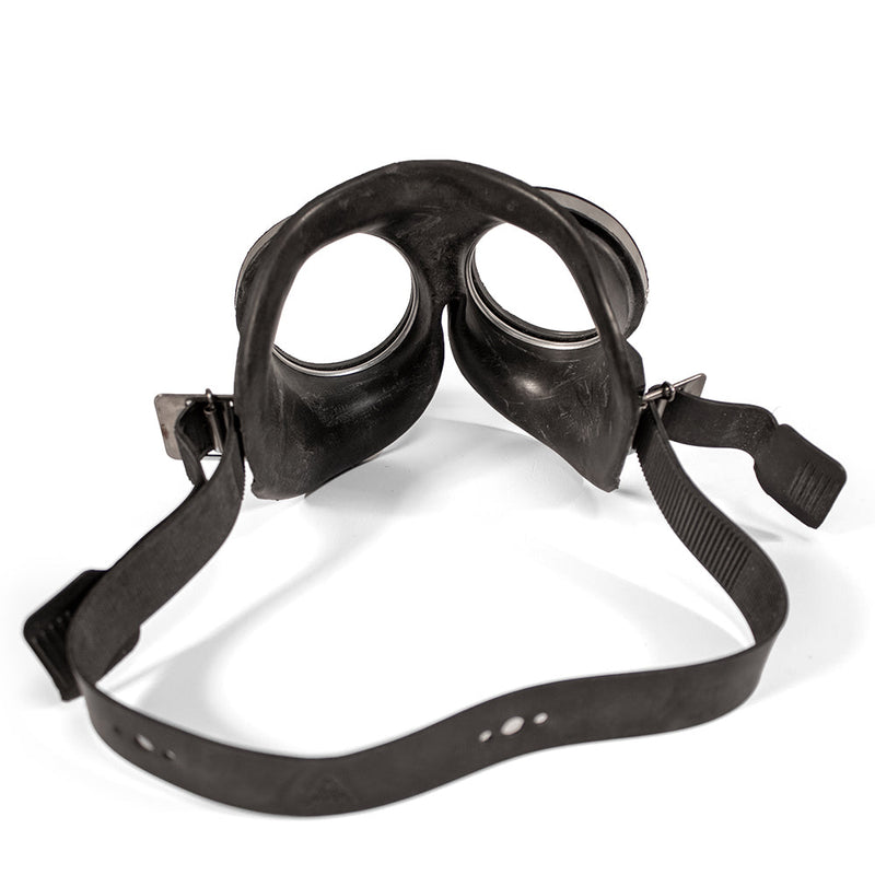 Black Label - Lunettes d'armée en caoutchouc - Accessoire fétiche et caoutchouc - Noir-Erotiekvoordeel.nl