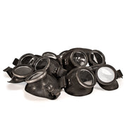 Black Label - Lunettes d'armée en caoutchouc - Accessoires fétichistes et en caoutchouc - Noir-Erotiekvoordeel.nl