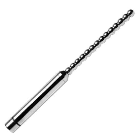 Black Label - The Beaded - Vibrador con bolitas - Acero inoxidable - 190 x 5-7 mm - Erotiekvoordeel.nl