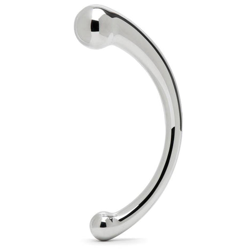 Black Label - The Curvy - Double gode en acier inoxydable - Erotiekvoordeel.nl
