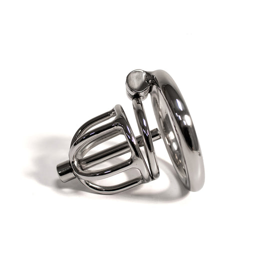 Black Label - The Knob Maker - Gabbia di castità con plug per il pene - Acciaio inossidabile - Erotiekvoordeel.nl