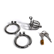 Black Label - The Knob Maker - Chastity Cage with Penis Plug - Stainless Steel - Erotiekvoordeel.nl