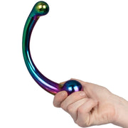 Black Label - The Rainbow Curvy - Double-Sided Metal Dildo - Stainless Steel - Erotiekvoordeel.nl