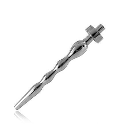 Black Label - The Waved - Golvende Holle Penis Plug - RVS-Erotiekvoordeel.nl