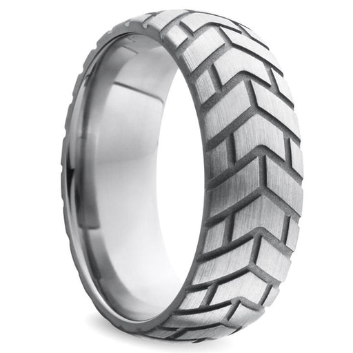 Black Label - Tire XL - Zware RVS Cockring met Bandenprofiel-Erotiekvoordeel.nl