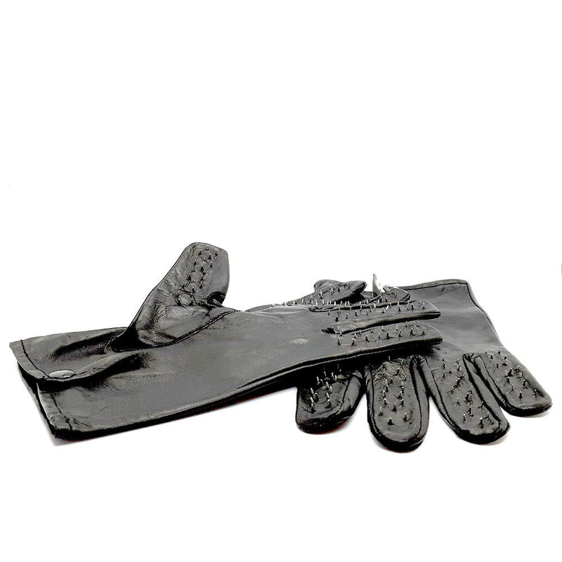 Black Label - Vampier Handschoenen met spikes-Erotiekvoordeel.nl