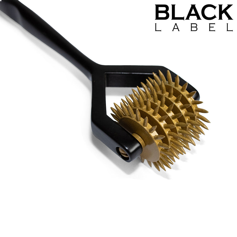 Black Label - Koło Wartenburga Z 5 Kółkami - Czarno-złote-Erotiekvoordeel.nl