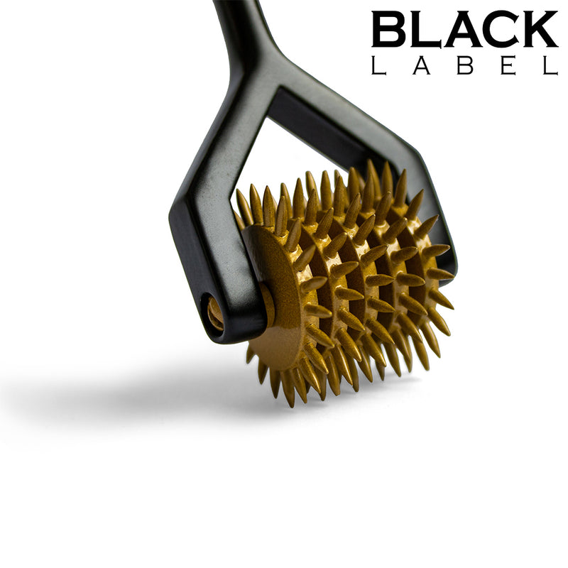 Black Label - Koło Wartenburga Z 5 Kółkami - Czarno-złote-Erotiekvoordeel.nl