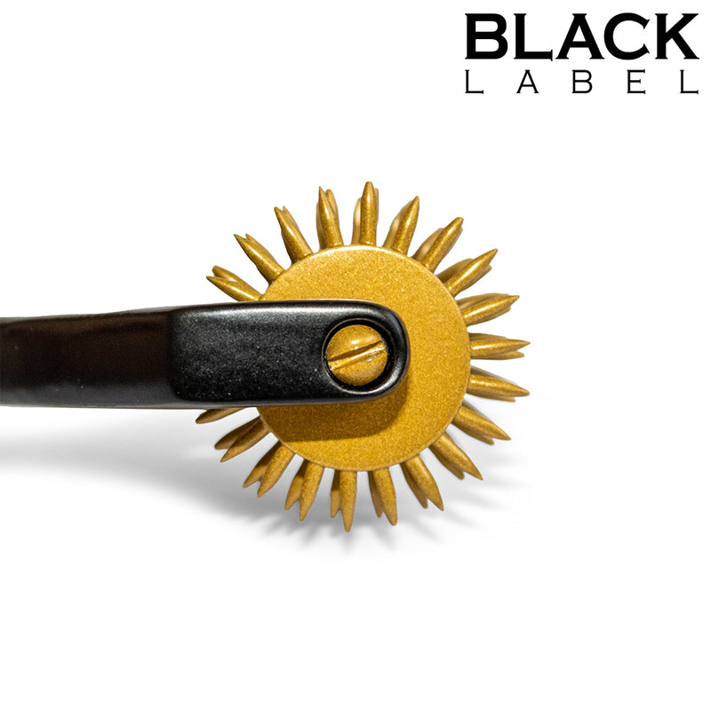 Black Label - Wartenburg Pinwheel Z 5 Kółkami - Czarny/Złoty - Erotiekvoordeel.nl