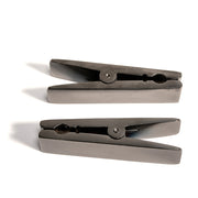 Black Label - Clothespin Nipple Clamps - Black Chrome-Erotiekvoordeel.nl